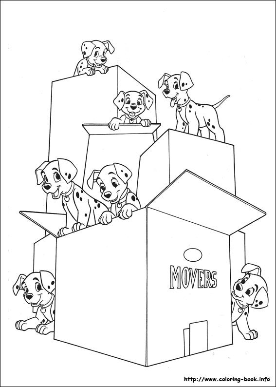 101 Dalmatians coloring picture